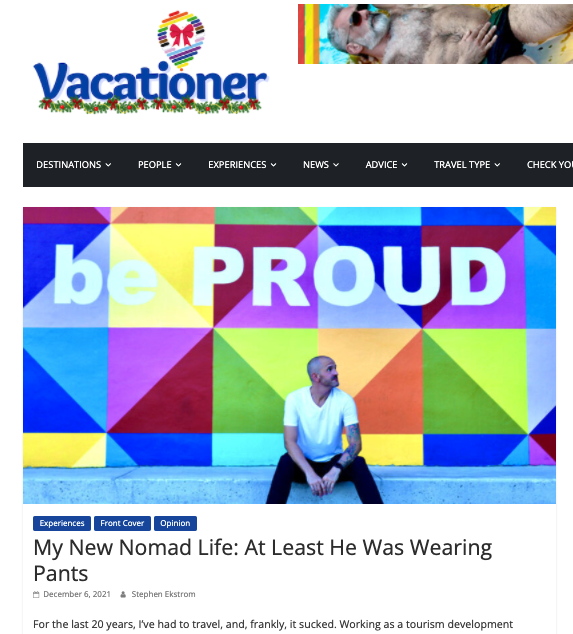 Vacationer Magazine Features Learn Tourism Leader, Stephen Ekstrom